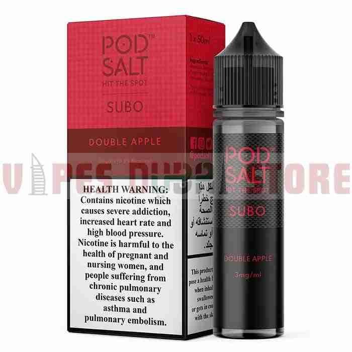 pod salt subo 3mg 50ml double apple pod salt subo 3mg 50ml double apple
