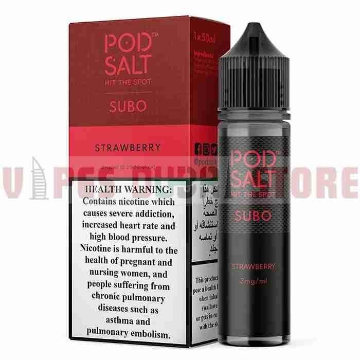 pod salt subo 3mg 50ml strawberry pod salt subo 3mg 50ml strawberry