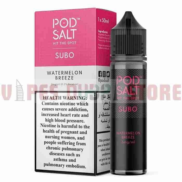 pod salt subo 3mg 50ml watermelon breeze pod salt subo 3mg 50ml watermelon breeze