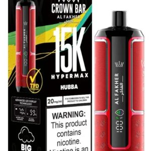 AL FAKHER Crown Bar Hyper Max 15000 Puffs Disposable Vape in Dubai hubba