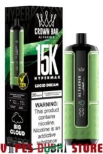 AL FAKHER Crown Bar Hyper Max 15000 Puffs Disposable Vape in Dubai lucid dream