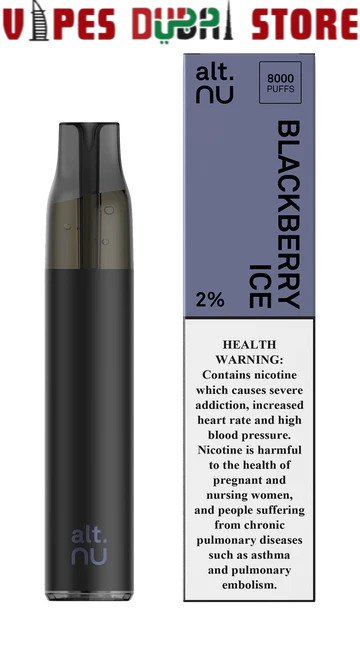 ALT NU 8000 Puffs 20mg Vape blackberry ice ALT NU 8000 Puffs 20mg Vape blackberry ice