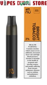 ALT NU 8000 Puffs 20mg Vape bright tobacco