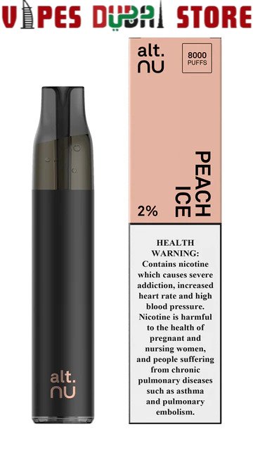 ALT NU 8000 Puffs 20mg Vape peach ice ALT NU 8000 Puffs 20mg Vape peach ice