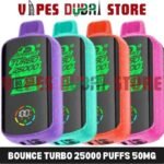 BOUNCE Turbo 25000 Puffs 50MG Disposable Vape in Dubai