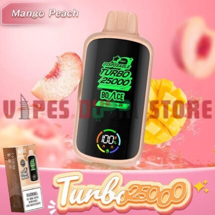 BOUNCE Turbo 25000 Puffs 50MG Disposable Vape in Dubai mango peach
