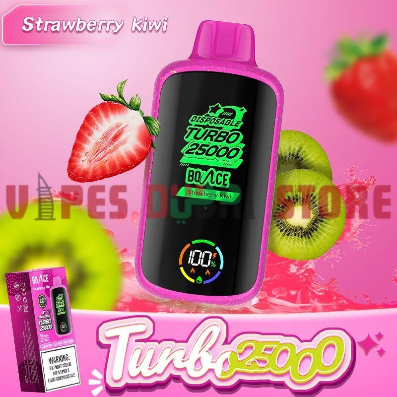 BOUNCE Turbo 25000 Puffs 50MG Disposable Vape in Dubai strawberry kiwi BOUNCE Turbo 25000 Puffs 50MG Disposable Vape in Dubai strawberry kiwi
