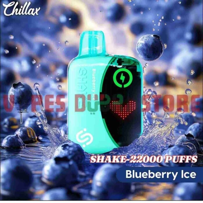 CHILLAX Shake 22000 Puffs 50MG Disposable Vape in Dubai BLUEBERRY ICE