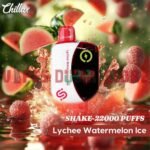 CHILLAX Shake 22000 Puffs 50MG Disposable Vape in Dubai LYCHEE WATERMELON ICE
