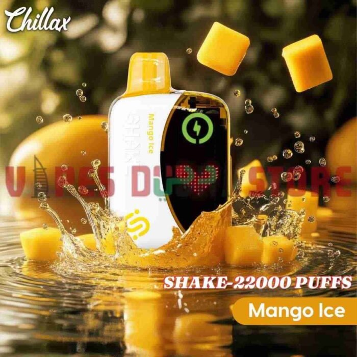 CHILLAX Shake 22000 Puffs 50MG Disposable Vape in Dubai MANGO ICE