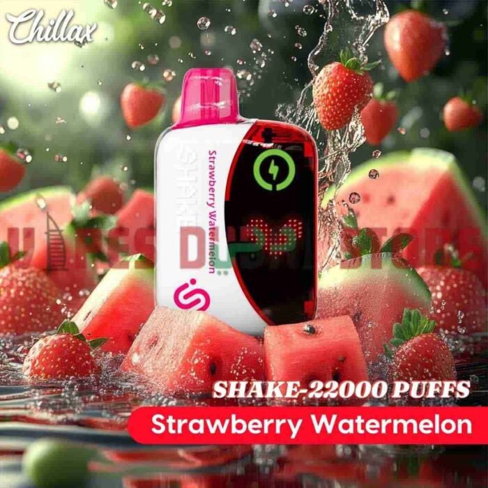 CHILLAX Shake 22000 Puffs 50MG Disposable Vape in Dubai STRAWBERRY WATERMELON