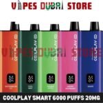COOLPLAY Smart 6000 Puffs 20MG Disposable Vape in Dubai