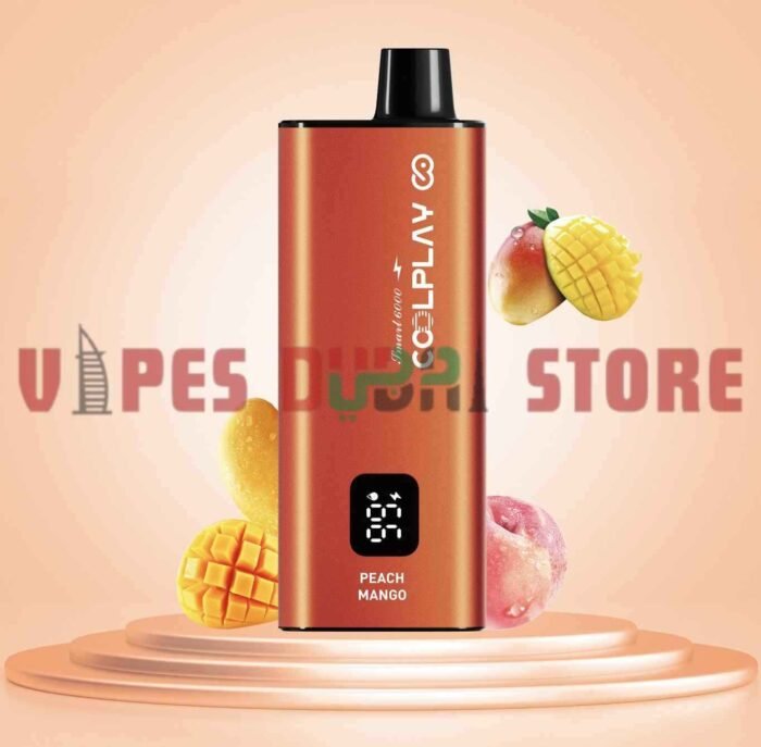 COOLPLAY Smart 6000 Puffs 20MG Disposable Vape in Dubai PEACH MANGO