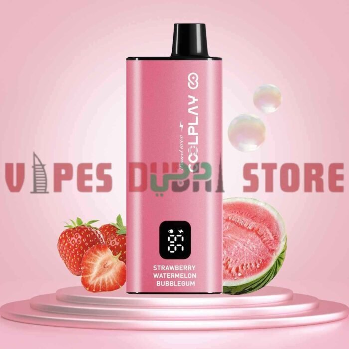 COOLPLAY Smart 6000 Puffs 20MG Disposable Vape in Dubai STRAWBERRY WATERMELON BUBBLE GUM