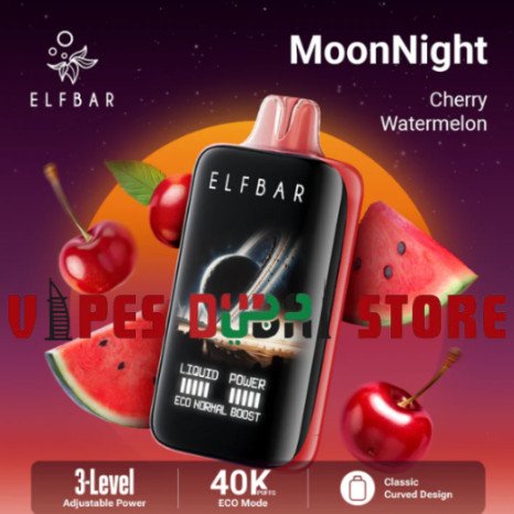ELF BAR Moon Night 40000 Puffs 50MG Disposable Vape cherry watermelon ELF BAR Moon Night 40000 Puffs 50MG Disposable Vape cherry watermelon