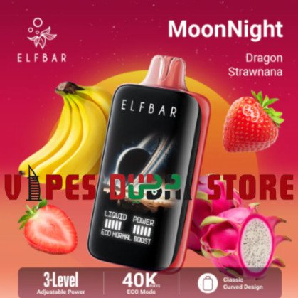 ELF BAR Moon Night 40000 Puffs 50MG Disposable Vape dragon strawnana