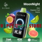 ELF BAR Moon Night 40000 Puffs 50MG Disposable Vape kiwi passion fruit guava