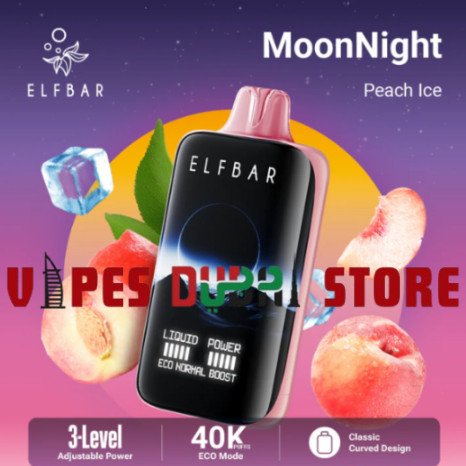 ELF BAR Moon Night 40000 Puffs 50MG Disposable Vape peach ice ELF BAR Moon Night 40000 Puffs 50MG Disposable Vape peach ice
