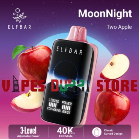 ELF BAR Moon Night 40000 Puffs 50MG Disposable Vape two apple ELF BAR Moon Night 40000 Puffs 50MG Disposable Vape two apple