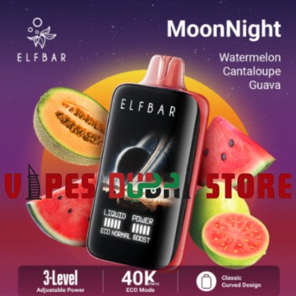 ELF BAR Moon Night 40000 Puffs 50MG Disposable Vape watermelon cantaloupe guava ELF BAR Moon Night 40000 Puffs 50MG Disposable Vape watermelon cantaloupe guava