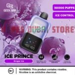 Geek Bar Ice Prince 50000 Puffs Disposable Vape grape ice