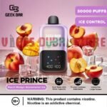 Geek Bar Ice Prince 50000 Puffs Disposable Vape peach mango watermelon ice