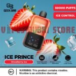 Geek Bar Ice Prince 50000 Puffs Disposable Vape strawberry ice