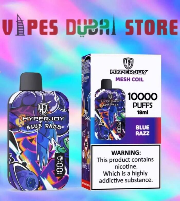 HYPERJOY Limited Edition 10000 Puffs Disposable Vape In UAE blue razz