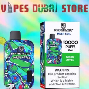 HYPERJOY Limited Edition 10000 Puffs Disposable Vape In UAE green apple