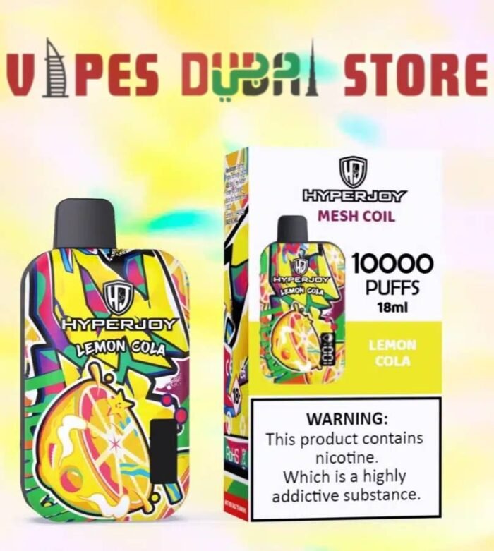HYPERJOY Limited Edition 10000 Puffs Disposable Vape In UAE lemon cola