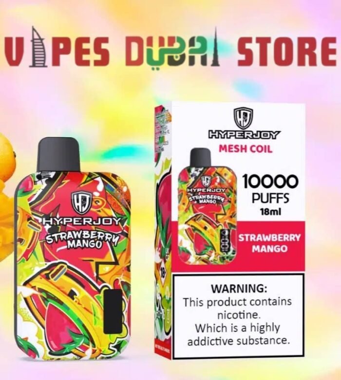 HYPERJOY Limited Edition 10000 Puffs Disposable Vape In UAE strawberry mango