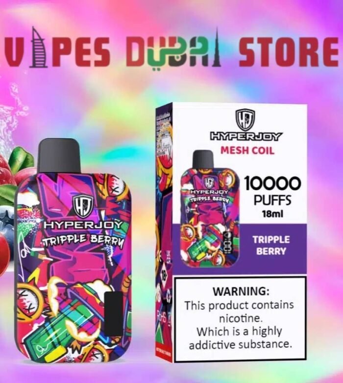 HYPERJOY Limited Edition 10000 Puffs Disposable Vape In UAE triple berry