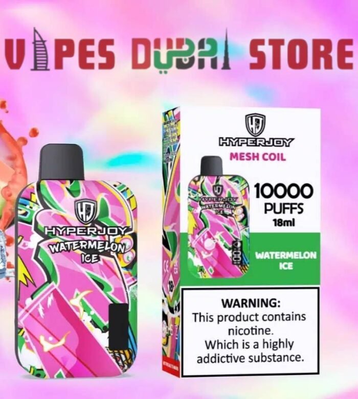 HYPERJOY Limited Edition 10000 Puffs Disposable Vape In UAE watermelon ice