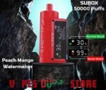 KANGER SUBOX 50000 Puffs Disposable Vape peach mango watermelon