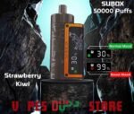 KANGER SUBOX 50000 Puffs Disposable Vape peach strawberry kiwi