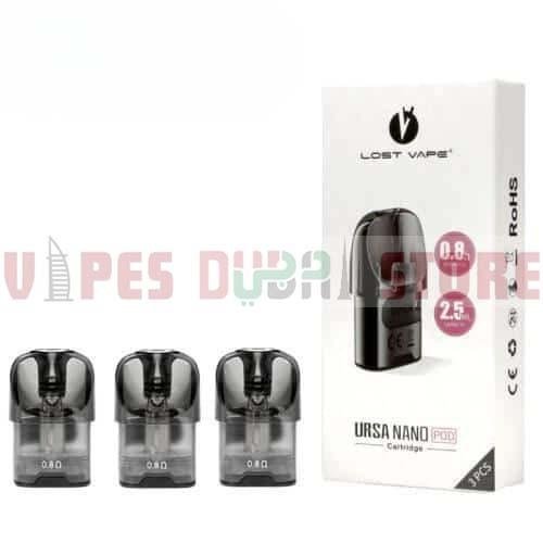 Lost Vape URSA Pod Cartridge URSA Nano Pod 0.8 ohm Lost Vape URSA Pod Cartridge URSA Nano Pod 0.8 ohm