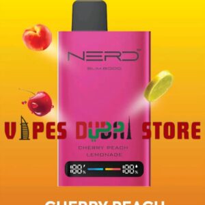 NERD Slim 80000 Puffs Disposable Vape Price in Dubai Cherry Peach Lemonade