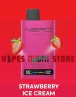 NERD Slim 80000 Puffs Disposable Vape Price in Dubai Strawberry Ice Cream