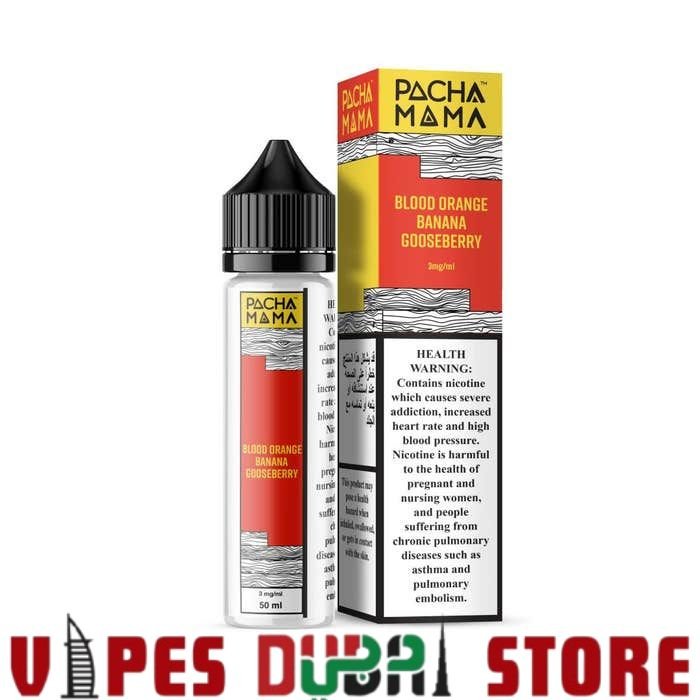 Pachamama 50ml 3mg Saltnic blood orange banana gooseberry Pachamama 50ml 3mg Saltnic blood orange banana gooseberry