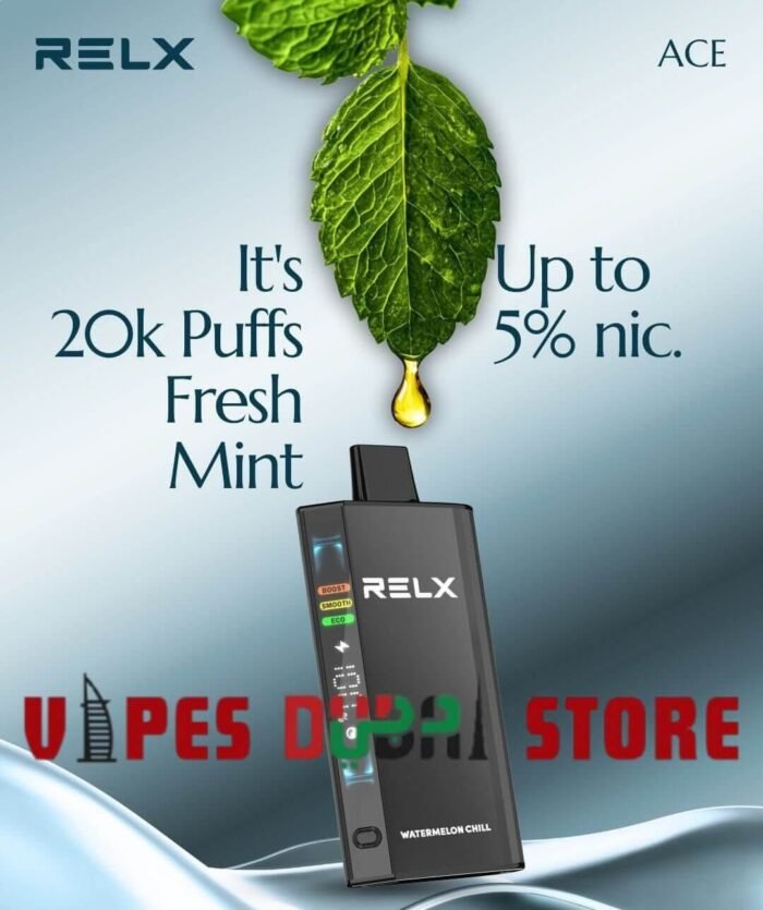RELX Ace 20000 Puffs 50MG Disposable Vape in Dubai Fresh-Mint