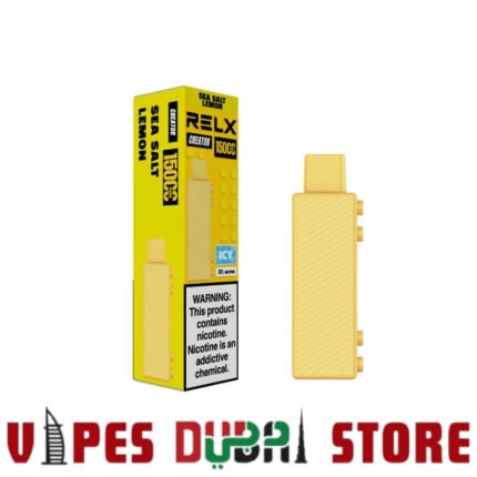 RELX Creator Kit 15000 Puffs Disposable Vape Price in Dubai Sea Salt Lemon