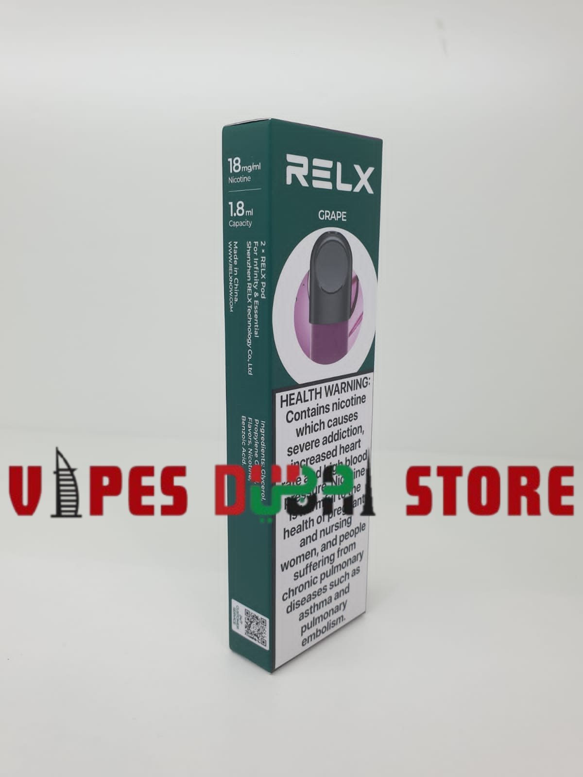 RELX Pod Pro Replacement Cartridge – 2 PCS Price in Dubai Grape RELX Pod Pro Replacement Cartridge – 2 PCS Price in Dubai Grape