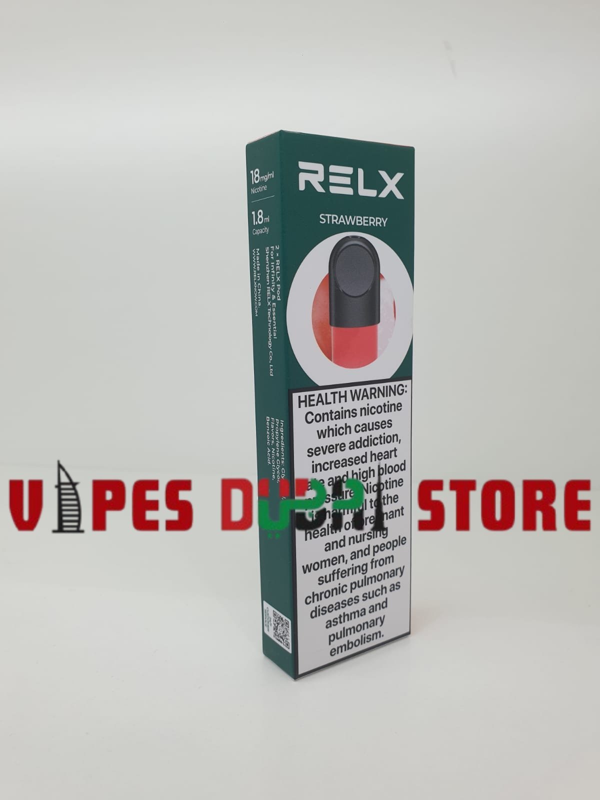RELX Pod Pro Replacement Cartridge – 2 PCS Price in Dubai Strawberry RELX Pod Pro Replacement Cartridge – 2 PCS Price in Dubai Strawberry