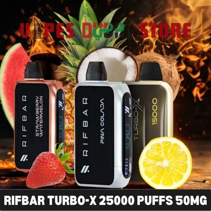 RIFBAR Turbo-X 25000 Puffs 50mg Disposable Vape in Dubai