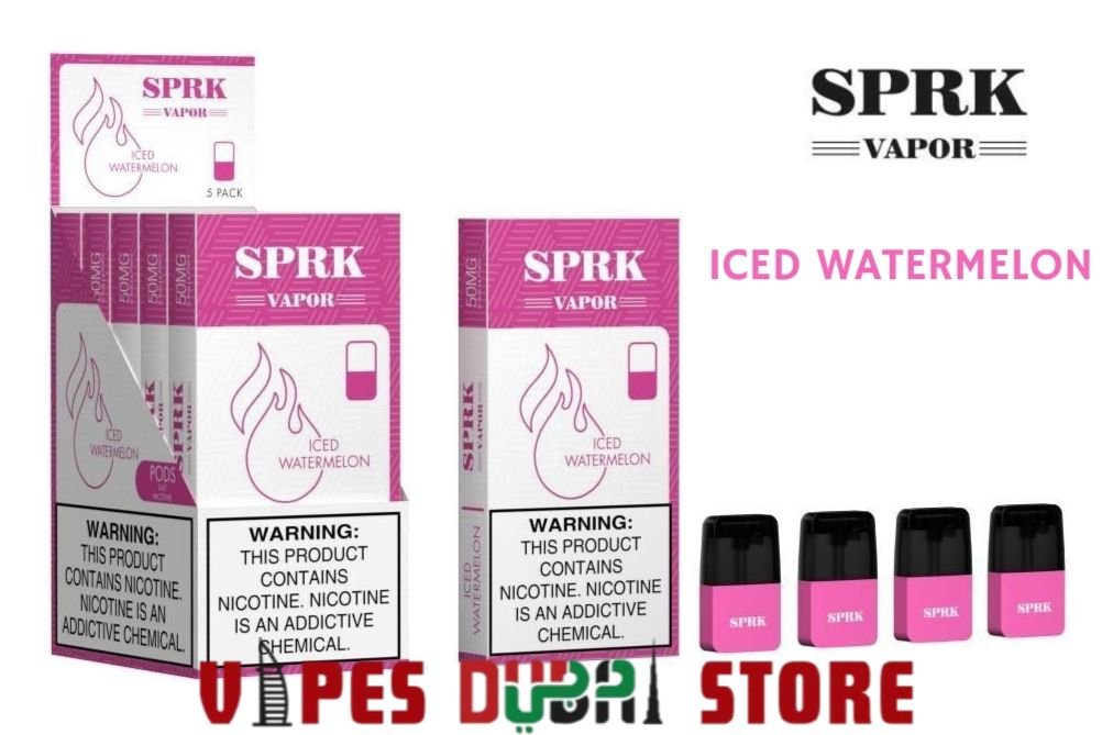 SPRK VAPOR POD CARTRIDGE IN DUBAI ICED WATERMELON SPRK VAPOR POD CARTRIDGE IN DUBAI ICED WATERMELON
