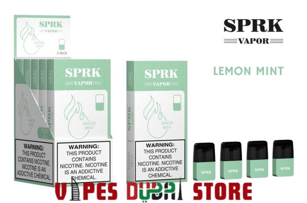 SPRK VAPOR POD CARTRIDGE IN DUBAI LEMON MINT SPRK VAPOR POD CARTRIDGE IN DUBAI LEMON MINT