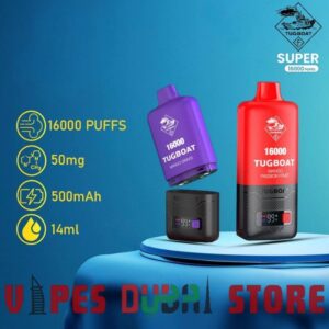 TUGBOAT Super 16000 Puffs 50MG Disposable Vape