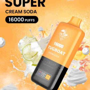 TUGBOAT Super 16000 Puffs 50MG Disposable Vape Price in Dubai Cream Soda