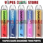 VAPES BARS Diamond 7000 Puffs 20MG Nicotine Disposable Vape in Dubai