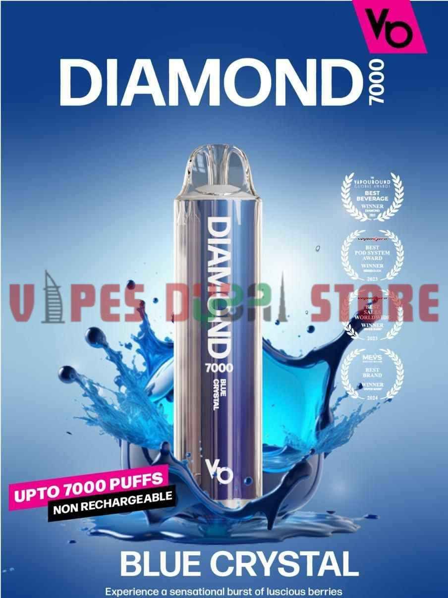 VAPES BARS Diamond 7000 Puffs 20MG Nicotine Disposable Vape in Dubai BLUE CRYSTAL VAPES BARS Diamond 7000 Puffs 20MG Nicotine Disposable Vape in Dubai BLUE CRYSTAL
